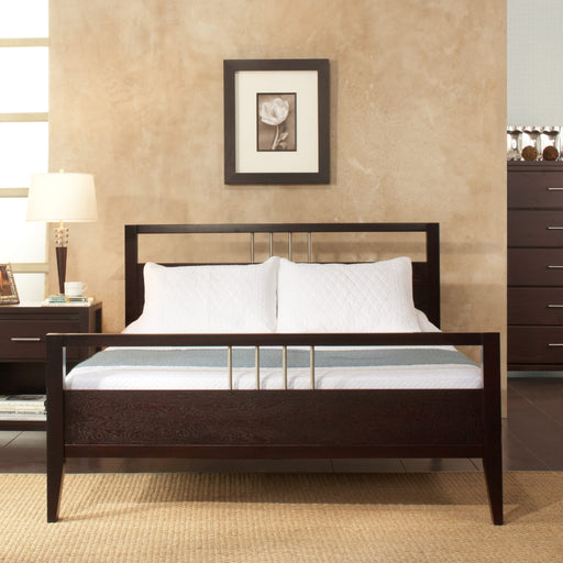 Modus Furniture Nevis Wood Platform Bed in Espresso  NV23F  Main Image