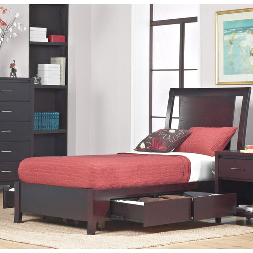 Modus Furniture Nevis Low Profile Storage Bed in Espresso  NV23D  Image 1