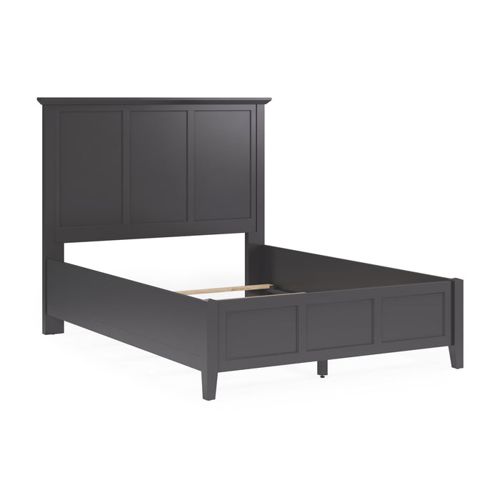 Modus Furniture Grace Three Panel Bed in Raven Black  PNRBL  Image 1