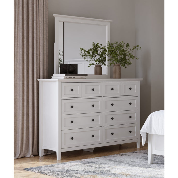 Modus Furniture Grace Wall or Dresser Mirror in Snowfall White 655450408465 PNRA83 Image 2