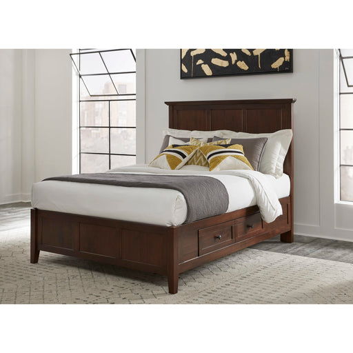 Modus Furniture Paragon Four Drawer Wood Storage Bed in Truffle  4N35D  Main Image