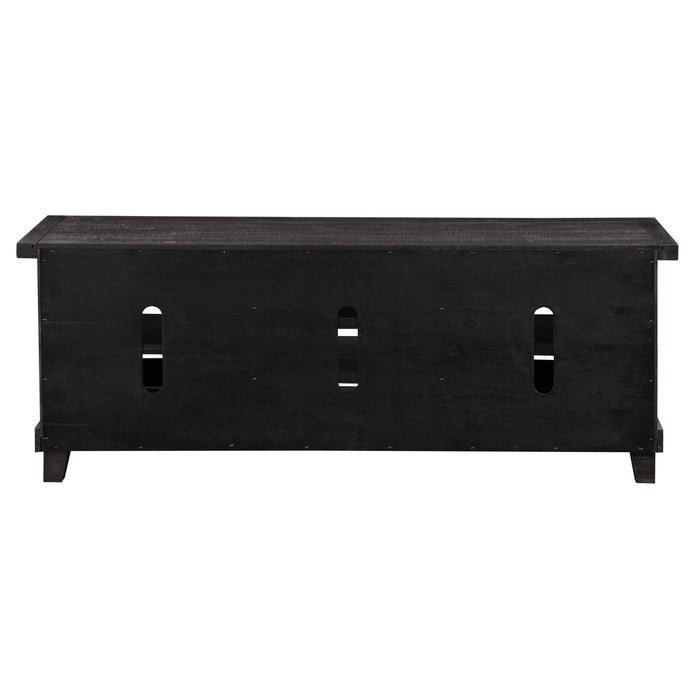 Modus Furniture Yosemite Solid Wood Media Console in Cafe 655450168390 7YC926 Image 5