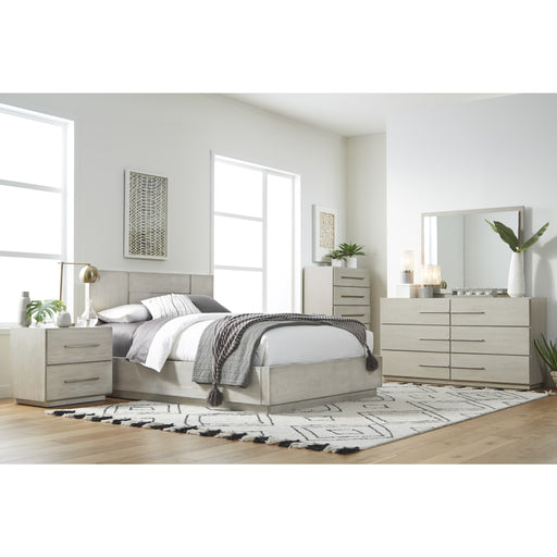 Modus Furniture Destination Wood Panel Bed in Cotton Grey  DEZ7H  Image 1