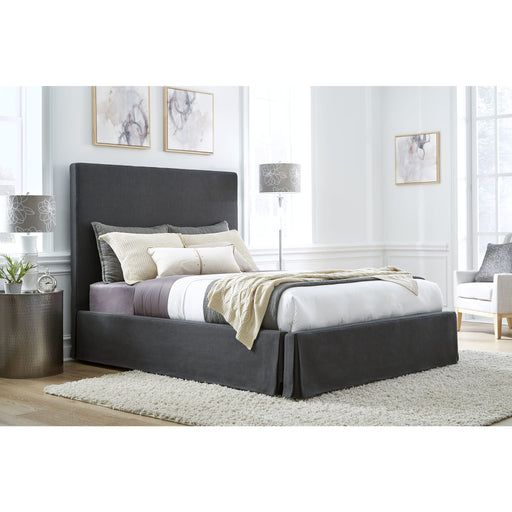 Modus Furniture Cheviot UpholsteredSkirted Panel Bed in Iron  CBB3H 3 Main Image