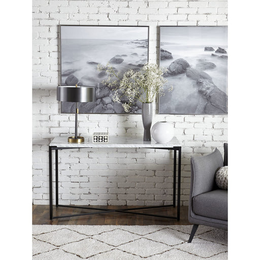 Modus Furniture Saxon Console Table in Matte Black 655450297595 A9R323 Main Image