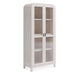 Modus Furniture Drake Glass Door Wooden Bookcase in Sugar 655450455490 NKNF19 Image 1