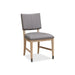 Modus Furniture Franklin Dining Chair in Au Natural and Gray Leather 655450393846 MXNK63 Image 3