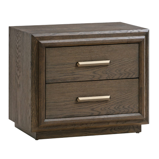 Modus Furniture Lawson Two Drawer USB-charger Nightstand in Big Bear Brown 655450334689 GBCA81 Image 1