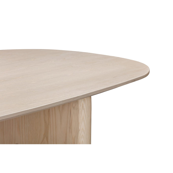 Modus Furniture Liv Ash Wood Oval Dining Table in White Sand 655450444081 QHTP61 Image 5