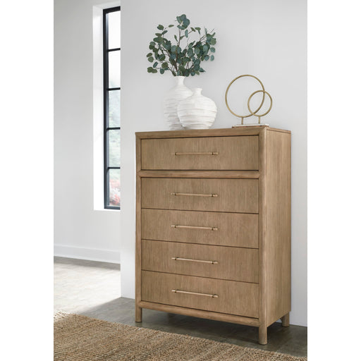 Modus Furniture Dorsey Five Drawer Chest in Granola 655450421457 NSPV84 Main Image