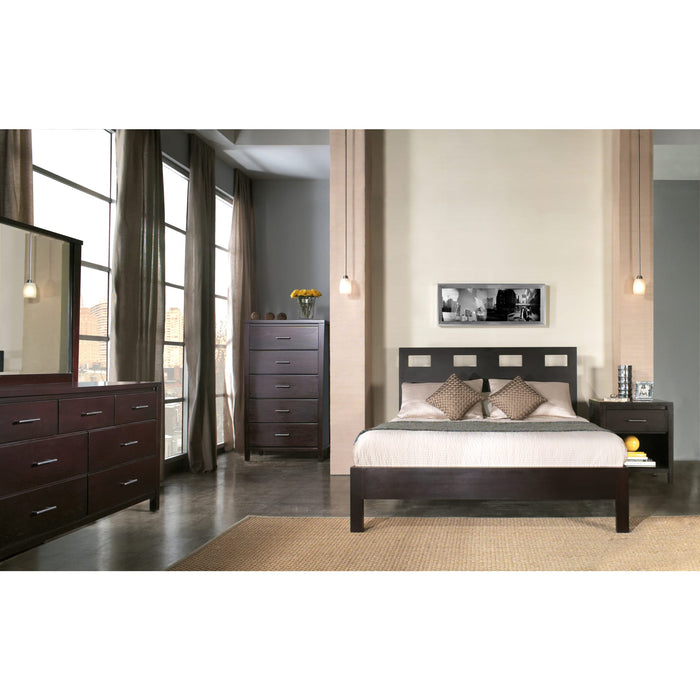 Modus Furniture Riva Wood Platform Bed in Espresso  RV23F  Image 3