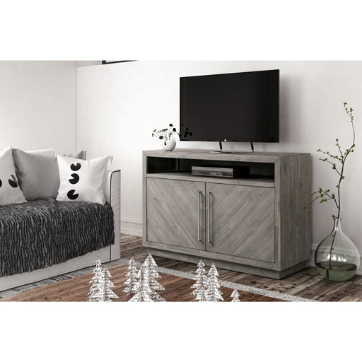 Modus Furniture Alexandra Solid Wood 54 inch Media Console in Rustic Latte 655450282775 5RS32636 Main Image