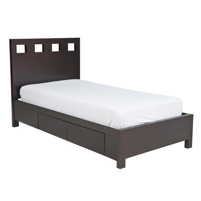 Modus Furniture Riva Wood Storage Bed in Espresso  RV23D  Image 6