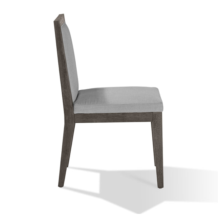 Modus Furniture Modesto Wood Frame Upholstered Side Chair in Koala Linen and French Roast 655450331251 FPBL63 Image 4