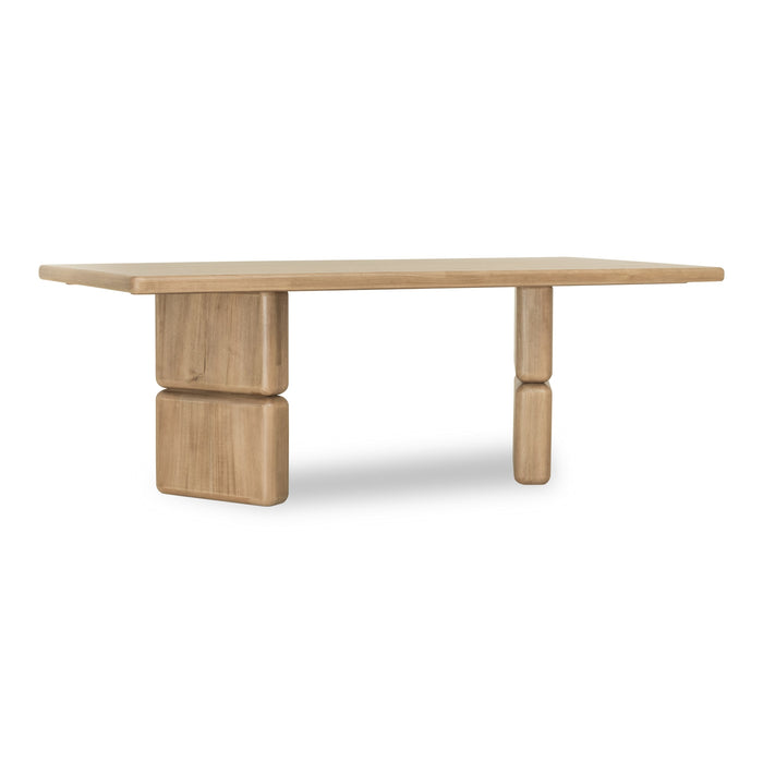 Modus Furniture Nia Rectangular Acacia Wood Dining Table in Lioness 655450480119 UHXW60 Image 2