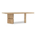 Modus Furniture Nia Rectangular Acacia Wood Dining Table in Lioness 655450480119 UHXW60 Image 2