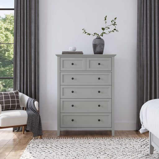 Modus Furniture Grace Five Drawer Chest in Elephant Gray (2024) 655450434549 PNKG84A Main Image