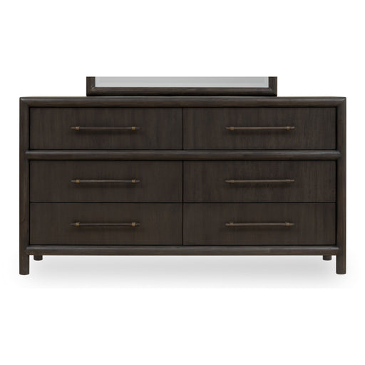 Modus Furniture Dorsey Six Drawer Dresser in Basalt Grey 655450430053 NSU582 Main Image