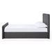 Modus Furniture Elora Fully Upholstered Platform Bed in Charcoal Velvet  PRRZH  Image 4