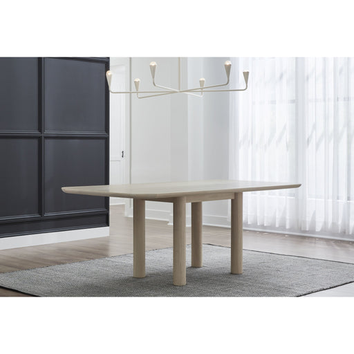 Modus Furniture Liv Ash Wood Rectangular Dining Table in White Sand 655450444074 QHTP60 Main Image