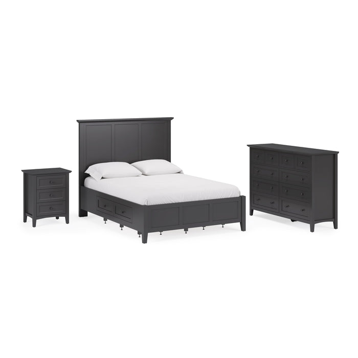 Modus Furniture Grace Four Drawer Platform Storage Bed in Raven Black  PNRBD  Image 13