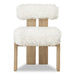 Modus Furniture Nia Dining Accent Chair in Sheepskin and Lioness 655450480034 UHXW80 Main Image