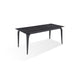 Modus Furniture Nicoya Stone Top Rectangular Dining Table in Black Stone and Black Metal 655450372841 LJLF60 Image 1