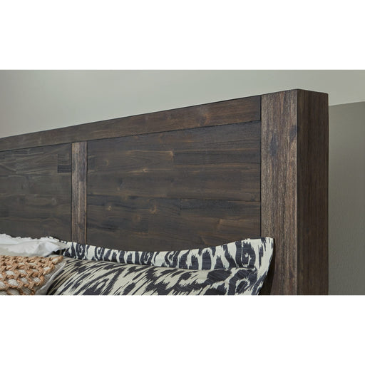 Modus Furniture Savanna Solid Wood Platform Bed in Coffee Bean  8LF2P  Image 1