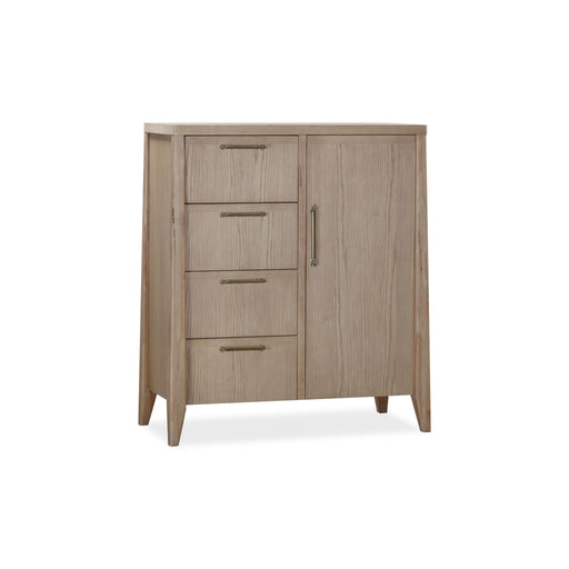 Modus Furniture Sumire Four Drawer One Door Ash Wood Chest in Ginger 655450442414 QETW85 Image 1