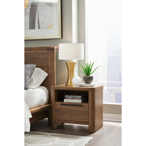 Modus Furniture Totes One Drawer Nightstand in English Walnut 655450462221 RXVK81 Main Image