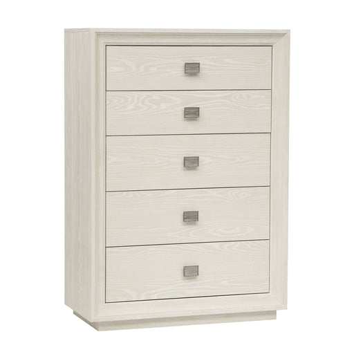 Modus Furniture Maxime Five Drawer Chest in Ash 655450395413 MSNF84 Image 1