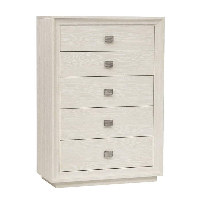 Modus Furniture Maxime Five Drawer Chest in Ash 655450395413 MSNF84 Image 1