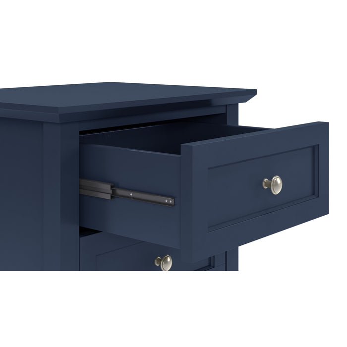 Modus Furniture Grace Three Drawer Nightstand in Blueberry 655450413391 PNKX81 Image 4