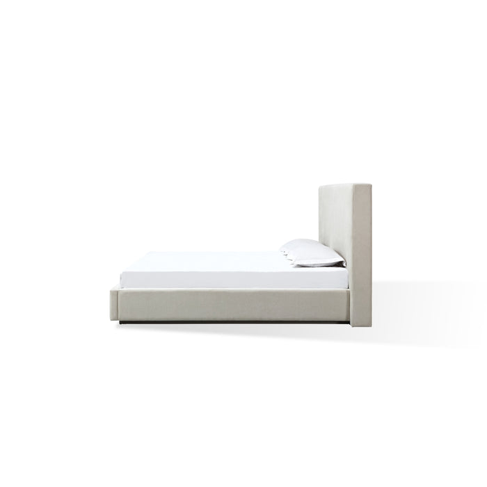 Modus Furniture One Upholstered Platform Bed in Cotton Ball Boucle  JVNBH  Image 2