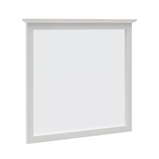 Modus Furniture Grace Wall or Dresser Mirror in Snowfall White 655450408465 PNRA83 Image 1