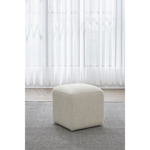 Modus Furniture Liv Fully Upholstered Dining Ottoman in Brun Boucle 655450444142 QHTP65B Main Image