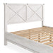 Modus Furniture Yosemite Solid Wood Footboard Storage Bed in Rustic White  7YKJD  Image 2