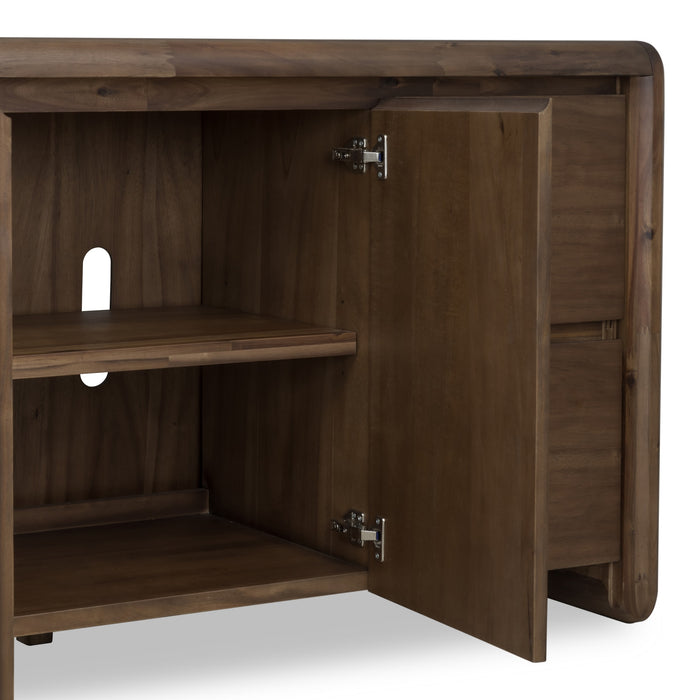 Modus Furniture Xolani Two Door Four Drawer Acacia Wood Sideboard in Impala 655450481581 TTXU78 Image 4