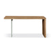 Modus Furniture One Live-Edge White Oak and Glass Console Table in Bisque 655450404689 JVLH23 Main Image