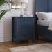 Modus Furniture Grace Three Drawer Nightstand in Blueberry 655450413391 PNKX81 Main Image