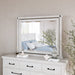 Modus Furniture Yosemite Solid Wood Mirror in Rustic White 655450371769 7YKJ83 Main Image