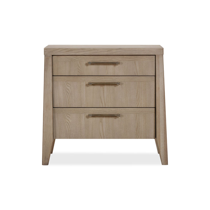 Modus Furniture Sumire Three Drawer Ash Wood Nightstand in Ginger 655450442377 QETW81C Image 2