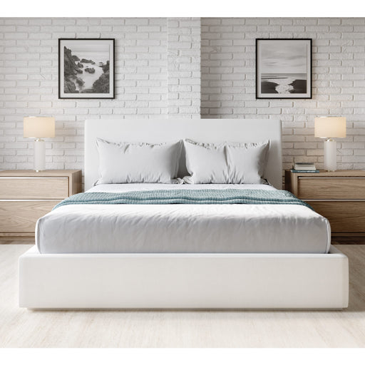 Modus Furniture One Upholstered Footboard Storage Bed in Pearl  JVHKJ  Main Image