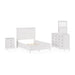 Modus Furniture Grace Three Panel Bed in Snowfall White  PNRAL  Image 11