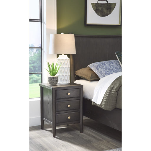 Modus Furniture Rockport Three Drawer Small Nightstand in Yin 655450437960 QBTS81D Main Image