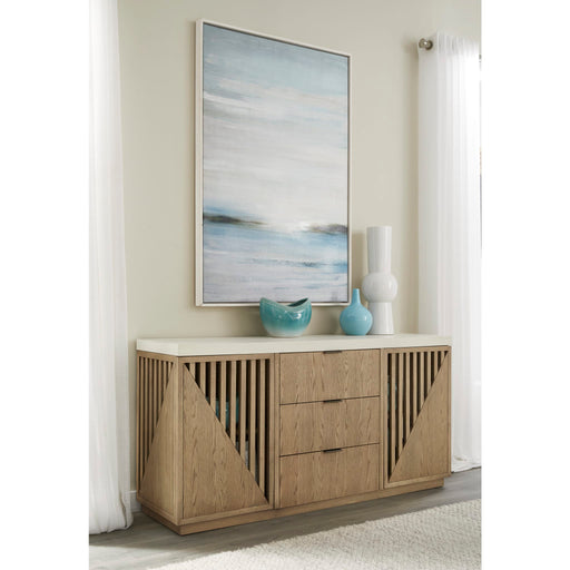 Modus Furniture Sumner Three Drawer Two Door Sideboard in Natural 655450401558 NDMT78 Main Image