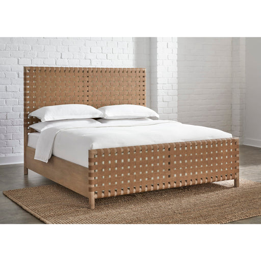 Modus Furniture Dorsey Woven Panel Bed in Granola and Ginger  NSPVK  Main Image