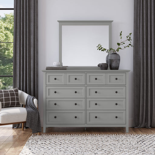 Modus Furniture Grace Eight Drawer Dresser in Elephant Gray 655450413834 PNKG82 Image 1