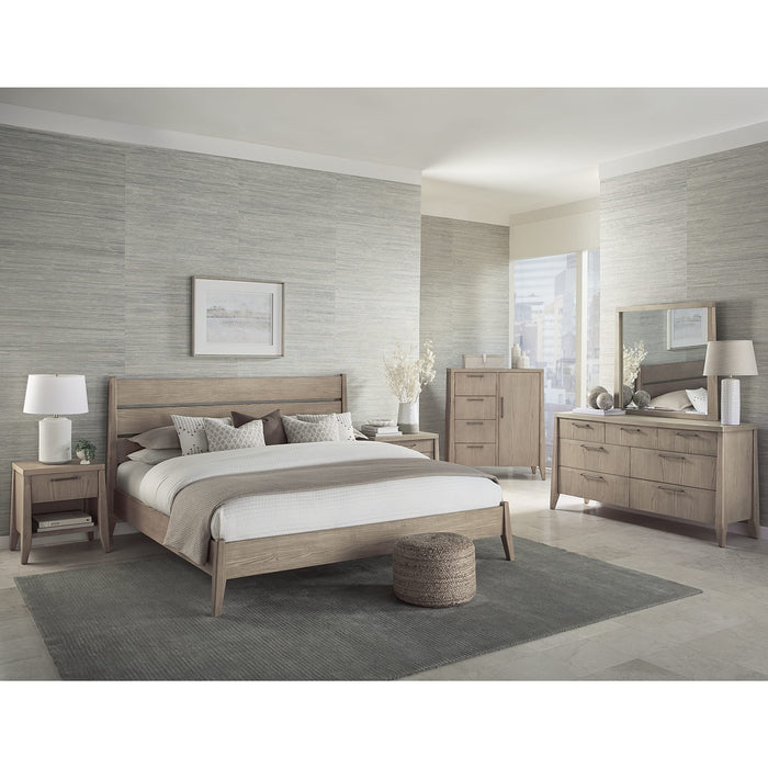 Modus Furniture Sumire Slatted Ash Wood Platform Bed in Ginger  QETWH  Image 8