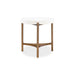 Modus Furniture Lyon Round White Concrete and Metal Side Table 655450406164 A8N122 Image 1